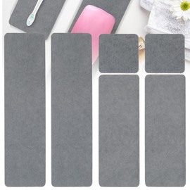 6pcs Water Absorbing Diatomite Tray 3 Sizes 8/22/30cm Diatomite Coasters Instant Dry Sink Sponge Organizer Diatomite Soap Dish Anti Slip Fast Drying Stone Holder for Home Kitchen Bathroom