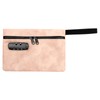 Locked Money Bag with Zipper PU Leather Cash Lock Waterproof