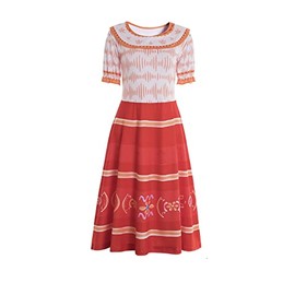 Ruikajia Women Girls Mirabel Dress Cosplay Costume for Adult Women dolors Dress Dolors Costume (XL, Orange)