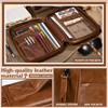 Leather Bible Cover for Men Large Bible Carrying Case with