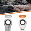 Egofine 9/16 Inch Ratchet Wrench Flex Head, Ratcheting Combination Wrench