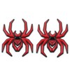 2Pcs Custom Spider Emblems Left Right Car Badge for Universal