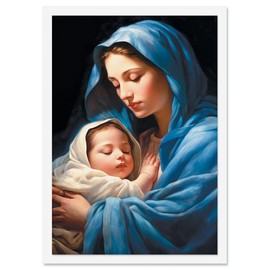 Current Madonna & Child Christmas Cards - Greeting Cards Set - Set of 18 Large 5 x 7-Inch Folded Cards, Themed Religious Holiday Card Value Pack, Envelopes Included