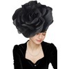 Gionforsy Fascinators Hat (US, Alpha, One Size, Black)