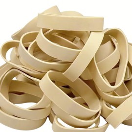Tactical Rubber Bands #84 (3 1/2'' x 1/2''), 50 Pcs Thick Wide Strong Large Heavy Duty Rubber Bands Heat Cold UV Resistant for Hunting Fishing Hiking Outdoor Camping Survival Kit