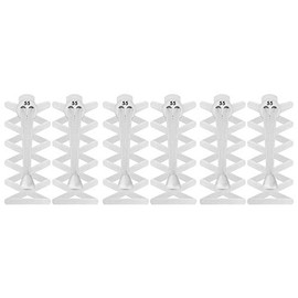 55 Sport FLAT Elastic Lock Shoelaces (White (3 Pack))