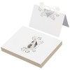 PATIKIL 50Pcs Wedding Place Cards, Laser Cut Rose Love Heart