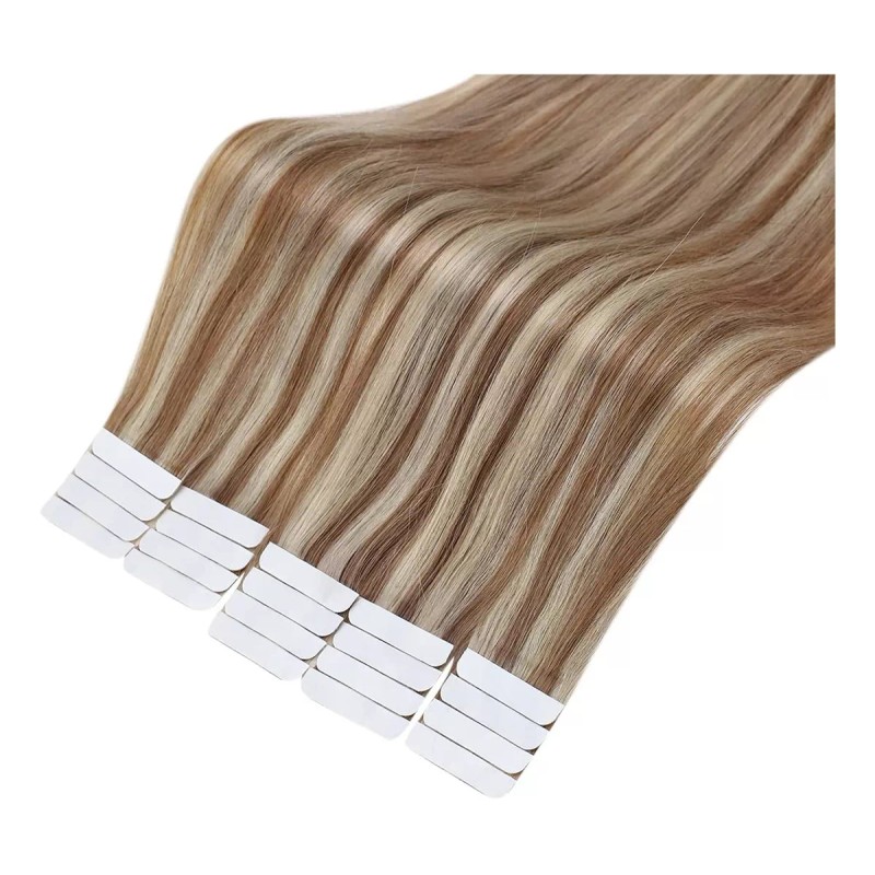 Fshine Extensiones De Cabello Humano 50gr 20in 10 Castaño Claro