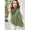 RIIQIICHY Pashmina Shawl Wraps for Women Scarf for Wedding Large