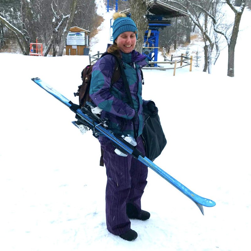 Set of 2 Ski and Pole Carriers | Adjustable Ski