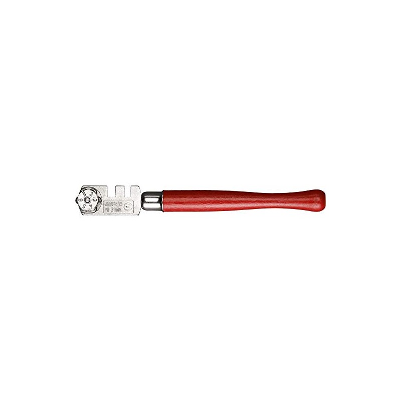 Haromac 38250000SB Glass Cutter, Silver/Red