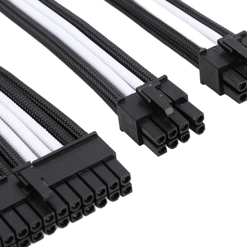 6PCS PC Extension Cable Set 30cm 24 Pin Motherboard Extension