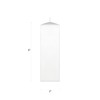 Mega Candles 6 pcs Unscented Dome Top Square White Pillar