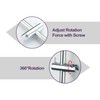 HAMOLER 24 Inch Shower Slide Bar with Adjustable Shower Holder