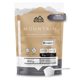 Creatina Monohidratada Creapure MOUNTAIN 500g - 5g de Creatina por Porción - Suplemento Alimenticio - Certificación CREAPURE                          
