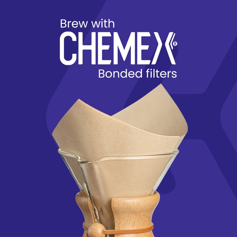 Chemex Pour-Over Glass Coffeemaker - Glass Handle Series - 8-Cup