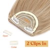 Elailite Fringe Hairpiece, Real Hair, Clip-In Fringe, One-Piece Extensions, Natural