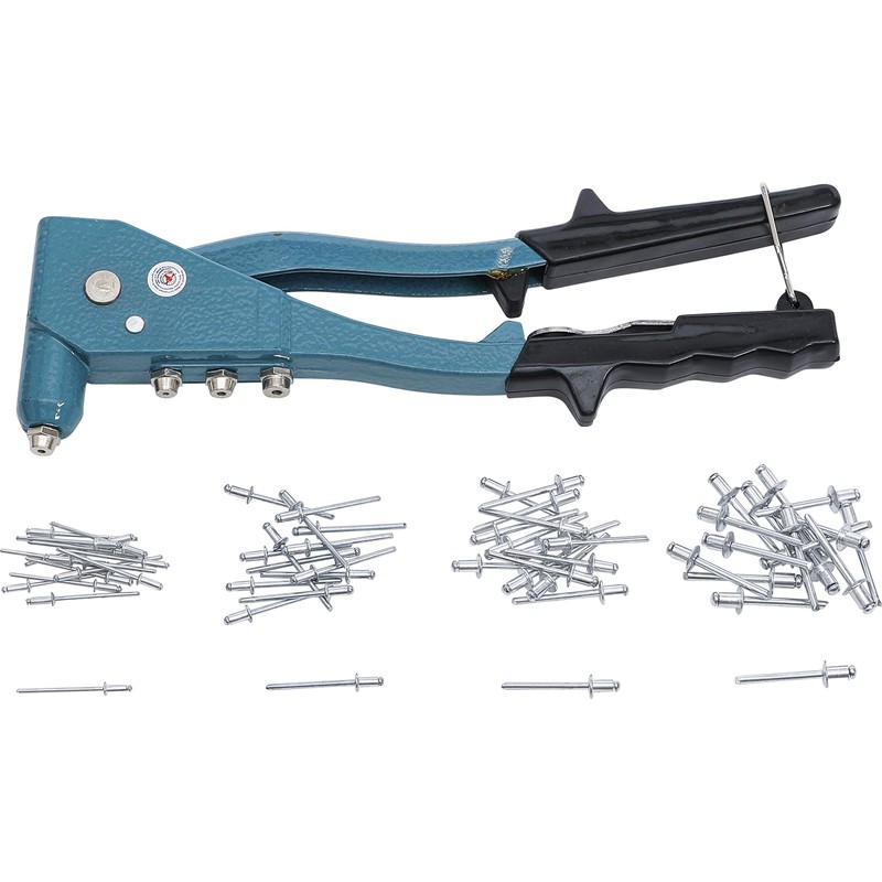 Kraftmann 401 Set with 60 Rivets, Blue/Black