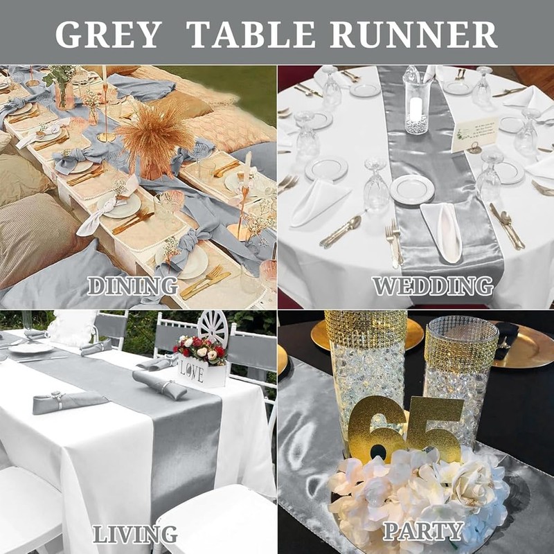 Snblzhef Satin Tablecloth, Long Tablecloth for Rectangular Round Table, Smooth