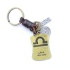 AuPra Libra Sign KeyRing Gift Women & Men Scales Zodiac