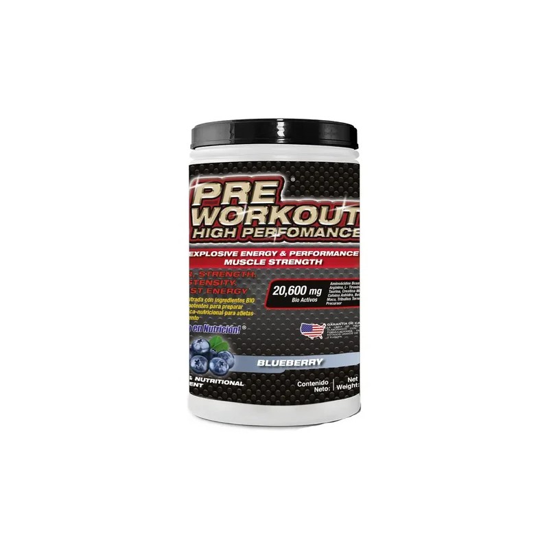 Preentreno FNT Gold Line 600g Blueberry Pre-Workout Supplement, 600g