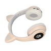 Glowing Cat Ears Bluetooth Headphone Bass Foldable Wireless Headwear Breathing