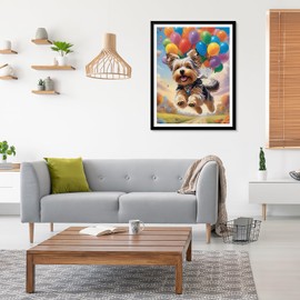 EOBROMD 5D Diamond Art Painting Kits for Adults, DIY Diamonds Painting Kits for Beginners, Dog Painting Picture with Full Drill Diamond Dots for Home Wall Art Decor 30x40cm