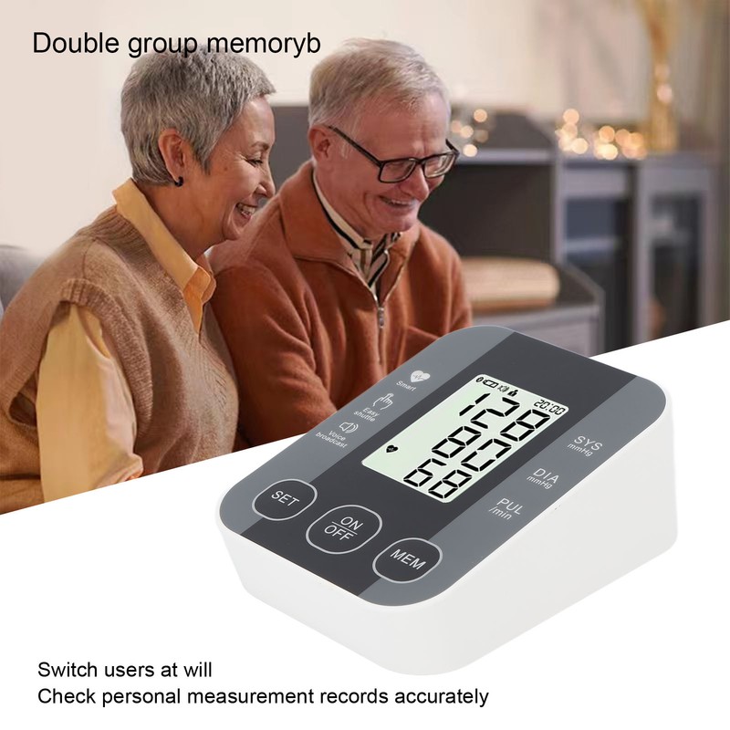 Blood Pressure Machine High Accuracy Voice Broadcast Automatic Intelligent LCD