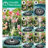 SZMP Powerful 5W Solar Powered Water Fountain for Bird Bath,