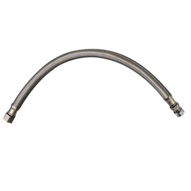 Plumb Pak PP23852 Ez Faucet Supply Tube, 3/8 in, Compression X Delta Style, 16 in L, Stainless Steel, 3/8" x 16"