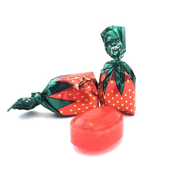 Arcor Strawberry Filled Buds Bon Bons Hard Candy, Sachet Wrap (Pack of 2 Pounds)