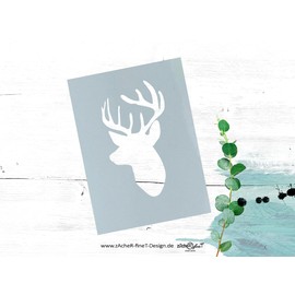 zAcheR-fineT Stencil Stencil Deer Stencil Motif Stencil Christmas Cards Airbrush Kitchen Baking Christmas Decoration