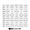 Glassboard Studio Dry Erase Weekly Schedule Sticker Decal for School,