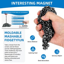 550pcs Desk Fidget Toys for Adults,Stress & Anxiety Relief, Sensory Fidget Toys for Office, ADHD, Autism,Ideal Gift (Black)