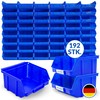 192 x Stacking Boxes, Blue, Size 1 (W x D