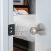 Enhanced Door Silencer Strike Plate with Adhesive Bump Stops -