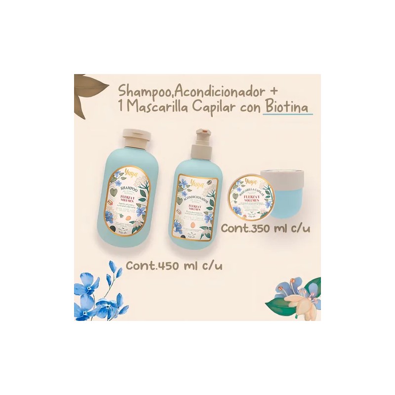  Yuya Kit Capilar 100 % Natural – Shampoo +