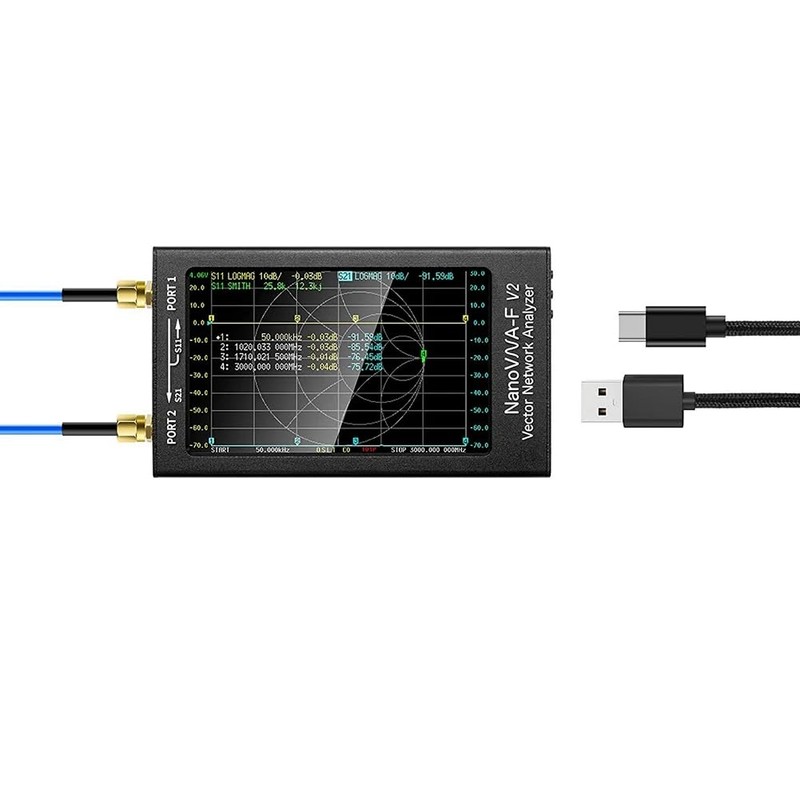 4.3" NanoVNA-F V2/V3 Vector Network Analyzer 50KHz-3GHz/1MHz-6GHz HF VHF UHF