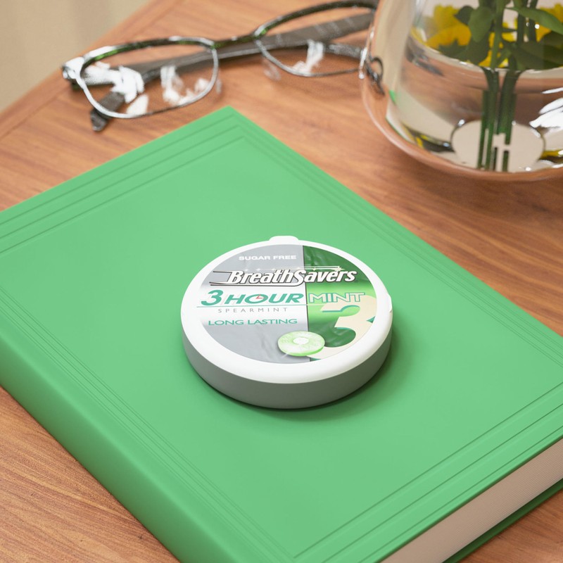 BREATH SAVERS Spearmint Sugar Free Breath Mints Tins, 1.27 oz