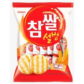 [KOTASTIC] Korean Rice Crackers Snack 115g 참쌀선과, Yakgwa Korean Honey Cookies 200g 미니꿀 약과 과자 (Red Rice Crackers)