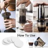 400 PCS 64mm Direct Paper Filters Compatible with Aeropress All