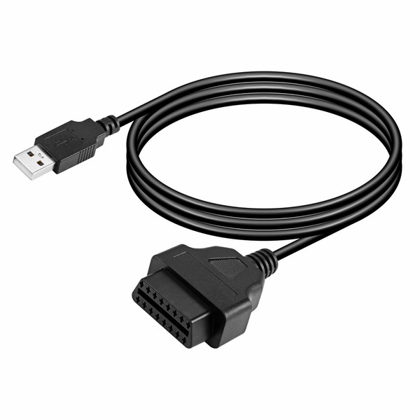CERRXIAN 3.3FT OBDII Female to USB A Male Cable,OBD2 to USB Connection Cable