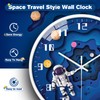 WEEKSUN 25 cm Children's Wall Clock, Silent Wall Clock, Easy