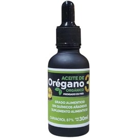 Aceite de Orégano Orgánico Prensado en Frío Alto en Carvacrol 30 ml Sin conservadores Sin quimicos Natural