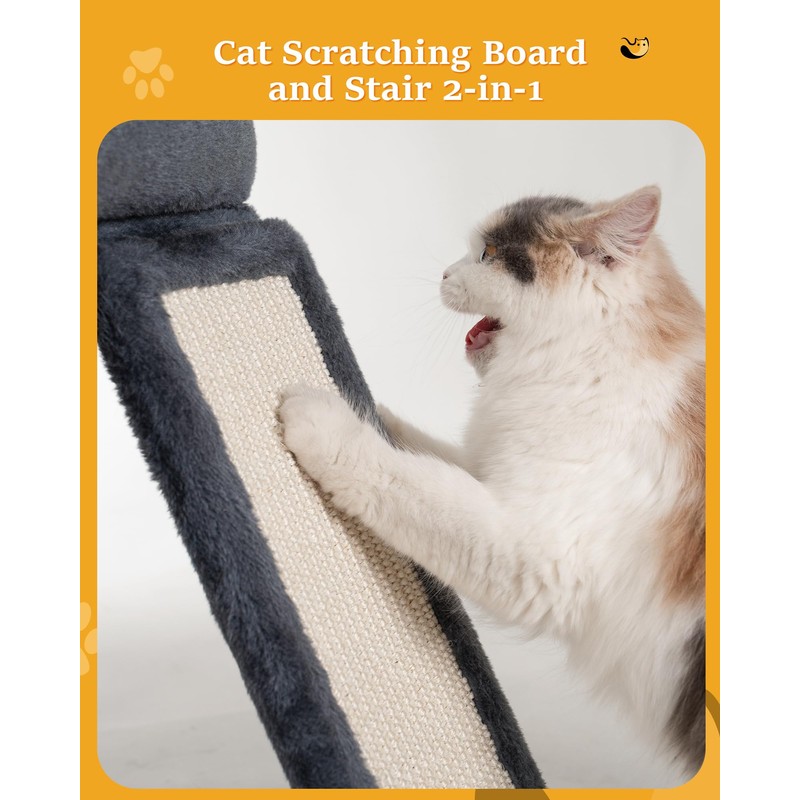 Aechonow 14‘’ Cat Tree Tower with Scratching Post, 20 *