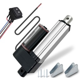 DC12V 2 Inch Stroke Electric Linear Motion Actuator with Momentery Switch 900N(200lbs) IP66 High Speed Motor 12mm/s with Mounting