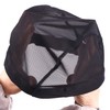 2 piezas / lote de malla negra gorra peluca para