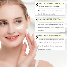 Crema 345 Relief de 50 Ml-3Pzas,345 humectante calmante reparador de la barrera facial，Crema Reparadora de La Barrera Cutánea, Nutrición Suave Y Calma