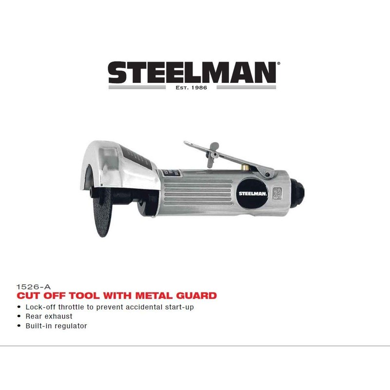 Steelman Air Cutting Tool with Metal Guard, Pneumatic Cutter for