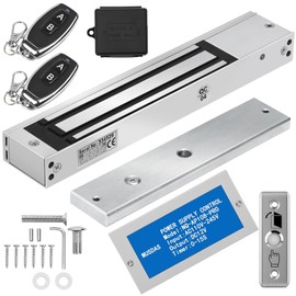 FERUERW Access Control Outswinging 600lb Electromagnetic Door Lock Kit System, with Two Remote Control, Built-in Alert Tone (Not Adsorbed Correctly)